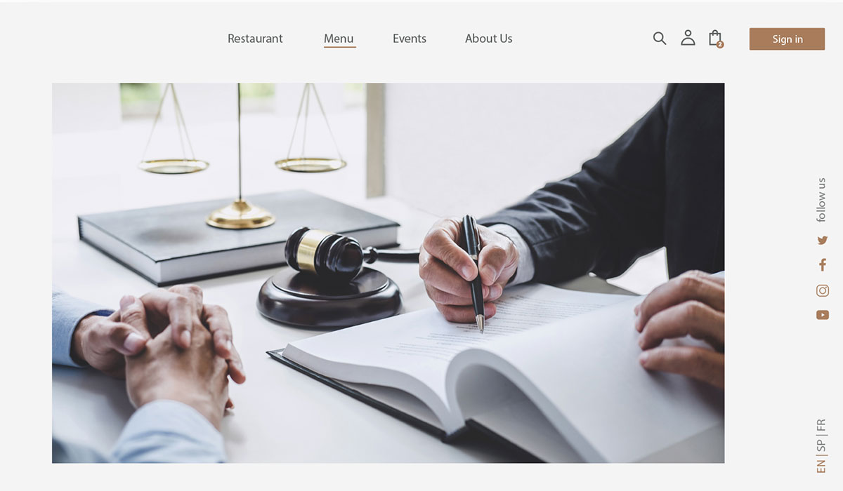 نکات طراحی سایت وکلا